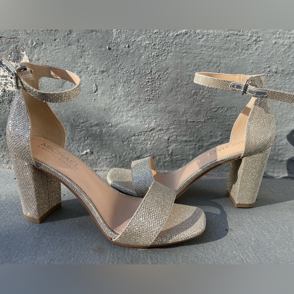 Stella silver heels - Michael Shannon